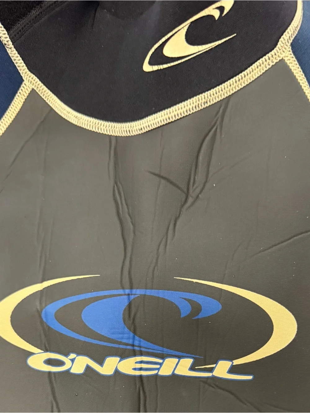O’Neill Adult XXL Men’s Full Hammer Wetsuit – Blue/Black/Gold – Full Zip